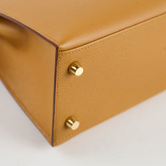 Hermes Kelly 25 Epsom Sesame - Z Stamp