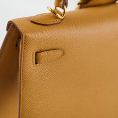 Hermes Kelly 25 Epsom Sesame - Z Stamp
