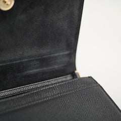 Christian Dior 2 in 1 30 Montaigne Pouch Black Calfskin