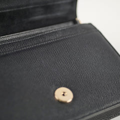 Christian Dior 2 in 1 30 Montaigne Pouch Black Calfskin