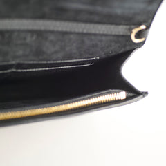 Christian Dior 2 in 1 30 Montaigne Pouch Black Calfskin