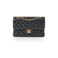 Chanel Small Caviar Double Classic Flap Black GHW