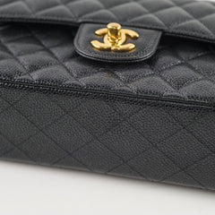 Chanel Small Caviar Double Classic Flap Black GHW