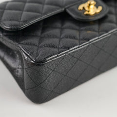 Chanel Small Caviar Double Classic Flap Black GHW