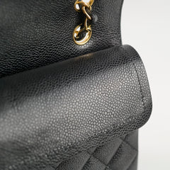 Chanel Small Caviar Double Classic Flap Black GHW