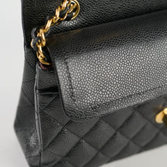 Chanel Small Caviar Double Classic Flap Black GHW
