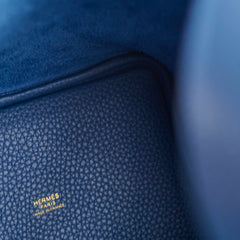 Hermes Picotin 18 Clemence Blue Tie - Stamp W