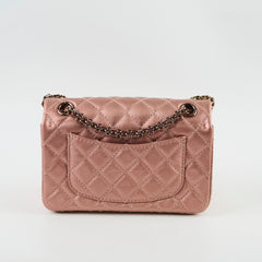Chanel Reissue 2.55 Mini Flap Rose Gold Quilted Grained Calfskin (2021 A/W)