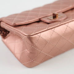 Chanel Reissue 2.55 Mini Flap Rose Gold Quilted Grained Calfskin (2021 A/W)
