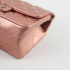 Chanel Reissue 2.55 Mini Flap Rose Gold Quilted Grained Calfskin (2021 A/W)