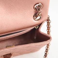Chanel Reissue 2.55 Mini Flap Rose Gold Quilted Grained Calfskin (2021 A/W)