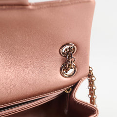 Chanel Reissue 2.55 Mini Flap Rose Gold Quilted Grained Calfskin (2021 A/W)