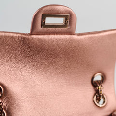 Chanel Reissue 2.55 Mini Flap Rose Gold Quilted Grained Calfskin (2021 A/W)