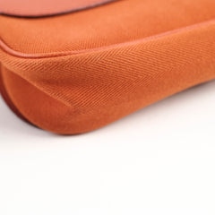 Hermes Colorado PM Canvas Leather Shoulder Bag Orange I in Square Stamp