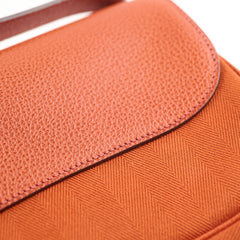 Hermes Colorado PM Canvas Leather Shoulder Bag Orange I in Square Stamp