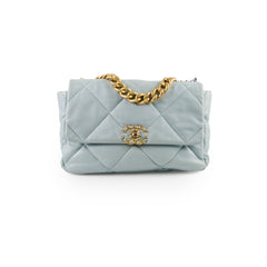 Chanel Medium 19 Bag Blue Lamsbskin (microchip)