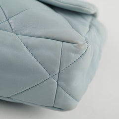 Chanel Medium 19 Bag Blue Lamsbskin (microchip)