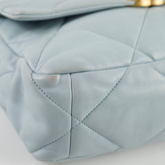 Chanel Medium 19 Bag Blue Lamsbskin (microchip)
