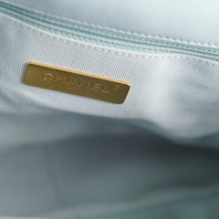 Chanel Medium 19 Bag Blue Lamsbskin (microchip)