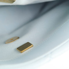 Chanel Medium 19 Bag Blue Lamsbskin (microchip)