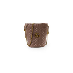 Gucci Marmont Mini Bucket Dusty Pink Crossbody