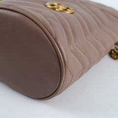 Gucci Marmont Mini Bucket Dusty Pink Crossbody