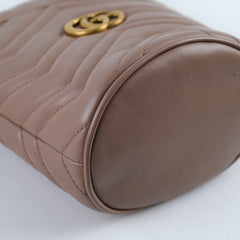 Gucci Marmont Mini Bucket Dusty Pink Crossbody