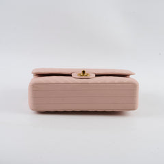 Chanel Chevron-quilted Classic Flap Calfskin Pink