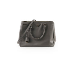 Prada Large Galleria Bag Grey Silver HW