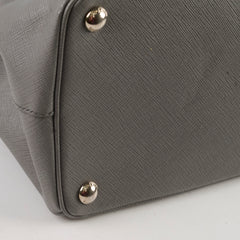 Prada Large Galleria Bag Grey Silver HW