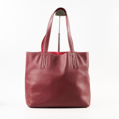 Hermes Double Sens Tote 28 Sikkim Leather Rouge H Rouge Casaque Q Square Stamp