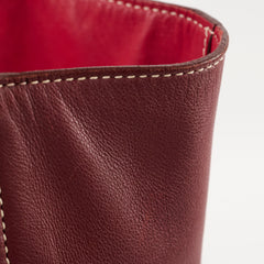 Hermes Double Sens Tote 28 Sikkim Leather Rouge H Rouge Casaque Q Square Stamp