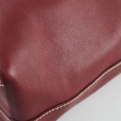 Hermes Double Sens Tote 28 Sikkim Leather Rouge H Rouge Casaque Q Square Stamp