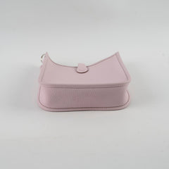 Hermes Mini Evelyne Clemence Mauve Pale W Stamp