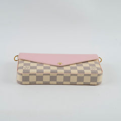 Louis Vuitton Pochette Felice Damier Azur Rose Ballerine