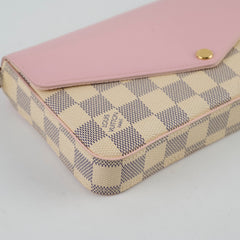 Louis Vuitton Pochette Felice Damier Azur Rose Ballerine