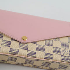 Louis Vuitton Pochette Felice Damier Azur Rose Ballerine