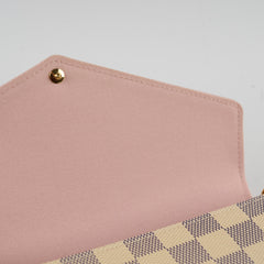 Louis Vuitton Pochette Felice Damier Azur Rose Ballerine