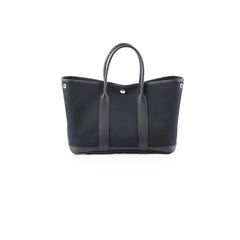 Hermes Garden Party 30 Black Canvas Y Stamp