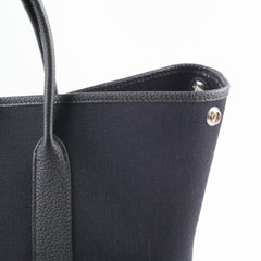 Hermes Garden Party 30 Black Canvas Y Stamp