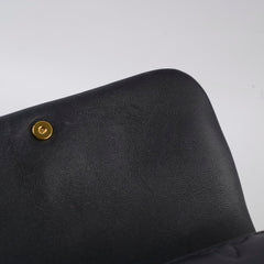 Louis Vuitton Bubblegram Wallet On Strap Black Calfskin Pouch