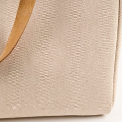 Hermes Toile Tote Canvas 40 Natural/Beige - Square F Stamp