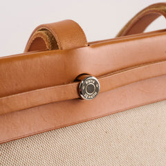 Hermes Toile Tote Canvas 40 Natural/Beige - Square F Stamp