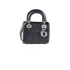 Dior Mini Lady Dior Black Lambskin SHW