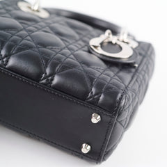 Dior Mini Lady Dior Black Lambskin SHW