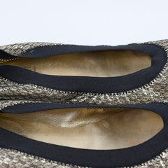 Chanel Gold Flats Size 40