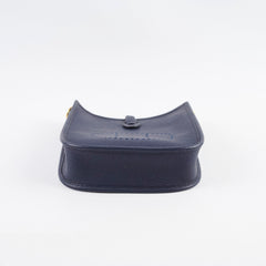 Hermes mini evelyn TPM Blue Nuit/Blue Indigo - Z stamp