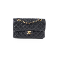 Chanel Small Classic Flap Black Caviar GHW