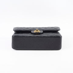Chanel Small Classic Flap Black Caviar GHW