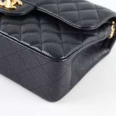 Chanel Small Classic Flap Black Caviar GHW